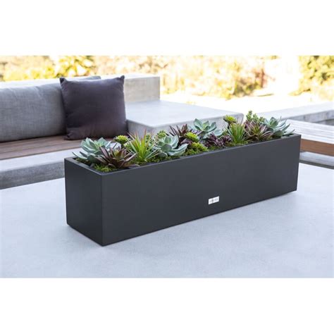 metallic series galvanized steel planter box veradek stores|Veradek Metallic Series Galvanized Steel Planter Box .